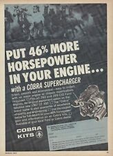1967 Ford Cobra Kits Vintage Magazine Ad Mustang GT350 260 289 Supercharger 67 picture