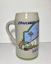 Rare Munich Germany Octoberfest Pottery Stein 1 Liter Lowenbrau Festhalle 1988 picture
