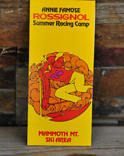 Vintage 1974 Mammoth Mountain Annie Famose Rossignol Summer Racing Camp Brochure picture