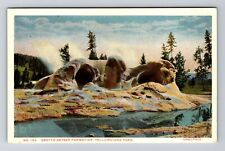 Yellowstone WY-Wyoming, Grotto Geyser Formation, Vintage Postcard picture
