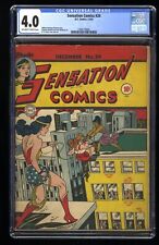Sensation Comics #24 CGC VG 4.0 Off White to White Wonder Woman Appearance picture