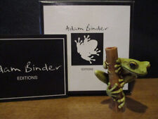 Harmony Kingdom Artist Adam Binder Green Frog on Cane UK Made LE 250 RARE picture