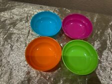 New Tupperware Play Set of 4 Kids Mini Colorful Salad Bowls 50ml each one picture