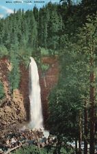 Postcard OR Mill Creek Falls Oregon Linen Unposted Antique Vintage PC H3410 picture