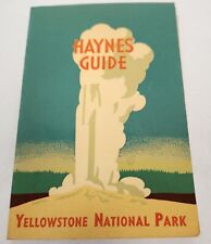 Haynes Guide Yellowstone National Park, 1958 Illustrated Fold Out Map picture