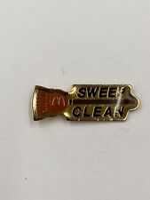 McDonald's Clean Sweep Employee Broom Crew Reward Lapel Hat Pin picture