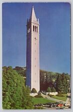 Berkeley CA, University of California Campanile Bell Tower, Vintage Postcard picture