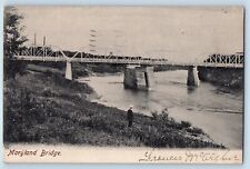 Winnipeg Manitoba CA Postcard Maryland Bridge Exterior View 1905 Vintage Antique picture