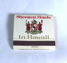 Vintage Sheraton Hotels in Hawaii Full Matchbook Columbia Match Company USA picture