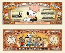 50 Pack Charlie Brown Funny Money 1 Million Dollar Bills Collectible Novelty picture