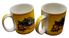 VTG 2002 Set of 2 Hilo Hattie Store of Hawaii Island Heritage Coffee Cups Mugs picture