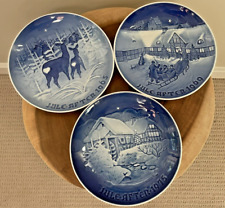 Set of THREE BING & GRONDAHL Christmas Collectors Plates - 1965, 1969, 1975 picture