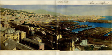Italy, Genoa, Panorama da Villa Rosazza vintage albumen print, Italy Tirage  picture