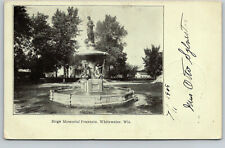 1905 - Birge Memorial Fountain in Whitewater, Wisconsin WI picture