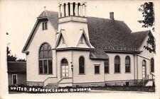 Hudson IA United Brethren Church~12-Window Belltower c1917 RPPC picture