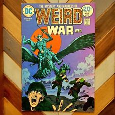 WEIRD WAR TALES #23 FN+ DC 1974 Dominguez Cover WWII + Future HORROR Pacific War picture