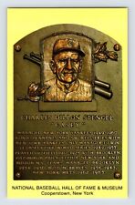 Postcard Baseball Casey Stengel MY Mets Hall Fame Plaque 1990s Unposted Chrome picture