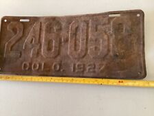 1927 Colorado License Plate 246-058 Ford Chevy Dodge picture