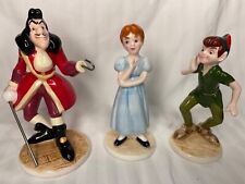 Vintage Peter Pan Ceramic Figurines Peter Pan, Wendy,  & Captain Hook picture