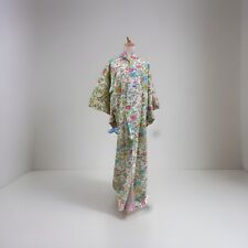 KOMON SILK KIMONO Japanese Antique Vintage Dress cardigan authentic colorful picture