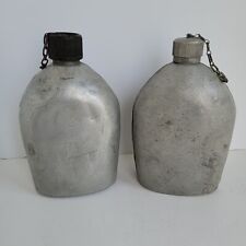 Lot 2 VTG US Military Canteen LF&C 1918 WW1 and AGM 1944 WW2 See Condition picture