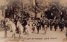 RPPC GAR Week Summit St Toledo Ohio Horse Parade Photo Vtg Postcard C52 picture