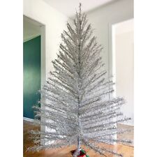7’ Aluminum Taper Christmas Tree Carey-McFall 202 Branches NO Original STAND picture