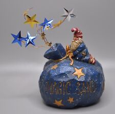 Pam P Schifferl Magic Sand Blue Wizard Santa Figure Midwest of Cannon Falls picture