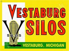 Vestaburg Silos Vestaburg Michigan Metal Sign 3 Sizes to Choose From picture