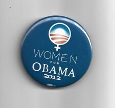 2012 WOMEN for OBAMA pin FEMINISM Feminist  pinback Woman & Sunrise Logo picture