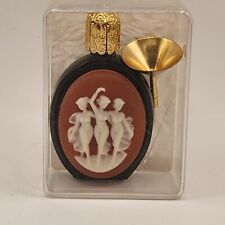Vintage Three Graces Sisters Cameo Mini Perfume Bottle Made In Austria picture