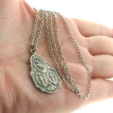 Saint Christopher Medal 925 Sterling Silver Necklace 25 in picture