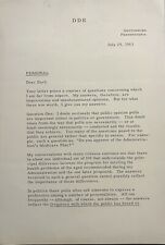 Dwight D. Eisenhower 1963 Typed Letter Signed - 3-Page Letter About Public Polls picture