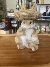 Bunny With Baby. Has Flowers And Hat. picture