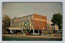 Lansing MI-Michigan, Riverside Motor Inn, Advertising, Antique Vintage Postcard picture