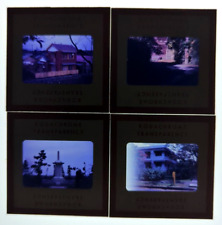 Lot of 4:  1950s Kodak Red Border 35mm Transparency, Japan & Korea Buildings 1 picture