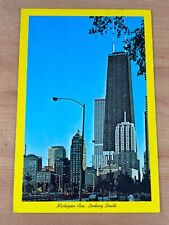 Vintage Postcard, Michigan Avenue, Skyline, Skyscrapers, Chicago, Illinois picture