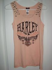 Harley Davidson Peach Embellished, Endless Passion, Carson, Nevada Size XS picture