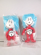 Kellogg's Cereal Mini 2” Plush Toys Dr Seuss Cat In The Hat THING 1 & THING 2 picture