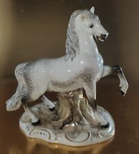 Antique Porcelain HORSE Figurine Faience de Niderviller Underglaze Mark AS IS picture
