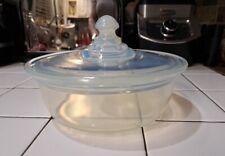 Vintage Fry Oven Glass Opalescent Casserole With Lid 7 3/8