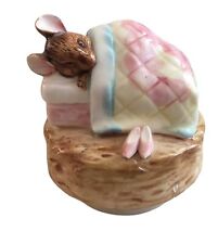 Schmid Beatrix Potter Mrs Tittlemouse Music box WITH SMALL FLAWS picture