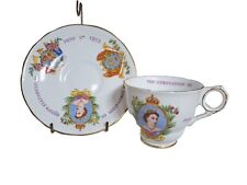 Vintage Queen Elizabeth ll 1953 Coronation Tea Cup & Saucer Royal Stafford picture