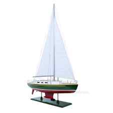 Omega yacht Sailboat Model America Cup | Lightweight Wooden Boat W/ Winches picture