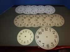 Lot 13 Vintage Plastic Clock Faces 4 Different Sizes picture