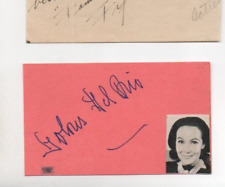 DOLORES DEL RIO 3X5 AUTOGRAPHED INDEX CARD SIGNED IN INK AND UNINSCRIBED picture