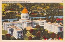 Charleston WV- West Virginia, New State Capitol 1940s Vtg Postcard B3 picture