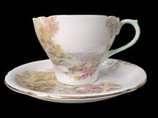 Vtg. Shelley China New Cambridge Cup and Saucer-Heather, #13419/0187 #2 picture
