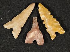 Lot of THREE Ancient Tidikelt Arrowheads 6.18 picture