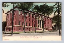Burlington VT-Vermont, UVM, Medical College, Antique, Vintage Souvenir Postcard picture